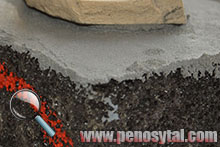 Сцепление цементного раствора с пеностеклом Пеноситал